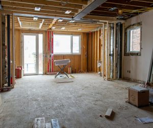 Residential,Construction,Site,Of,A,House,In,Toronto,,Ontario-,Canada.